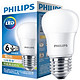 PHILIPS 飞利浦 LED球泡（6W、E27、3000K）