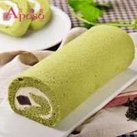 艾波索 碧螺春甜心卷 卡士达内馅抹茶蛋糕 330g