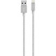 贝尔金 苹果MFi认证 尼龙编织充电数据线 Lightning闪电接口 适用于iPhone7 Plus/6s Plus银色 1.2米