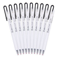 晨光（M&G）AGPH3601 优品子弹头按动中性笔签字笔水笔0.5mm10支装黑色