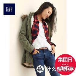 GAP 盖璞 325237 M2 女装 工装连帽大衣