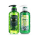 Reveur 无硅染烫修复 洗发套装 绿瓶洗发水500ml+护发素 500ml