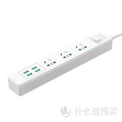 ORICO 奥睿科 小U众筹系列 20W多口USB充电插排（4USB接口+3位插孔 ）