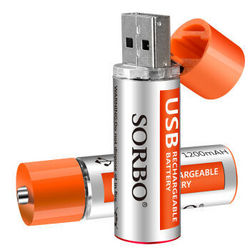 硕而博 USB 5号（AA）USB直充锂电池  4节装