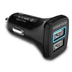 CHOETECH  QC3.0双口智能USB 车载充电器