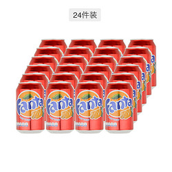 FANTA 芬达 水果味含气饮料 330ml*24罐*3件 英国进口