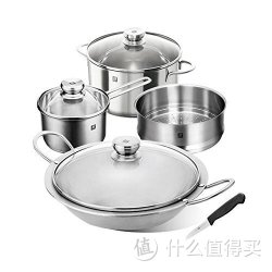 ZWILLING 双立人 TWIN Living 中式炒锅4件套+赠送双立人蔬菜刀