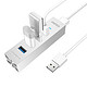CHOETECH 铝合金usb分线器 USB3.0接口 1.2米线