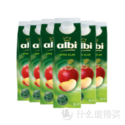 albi 阿尔比 纯苹果汁 1升*6盒装*4件