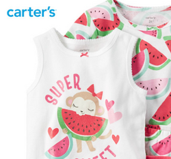 Carter‘s 婴幼儿家居服 小猴子西瓜4件套装 331G084