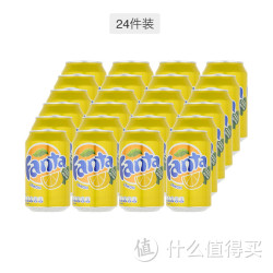 fanta芬达柠檬含气饮料330毫升24罐