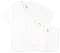 HANES 恒适 HM1EH716S 全棉短袖V领T恤3件装  