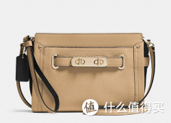 COACH 蔻驰 Color Block Swagger 女款真皮斜挎包