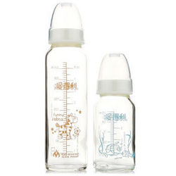 【京东超市】爱得利实感高耐热玻璃奶瓶套装A112