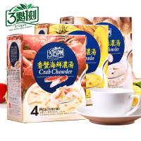 3点1刻 三点一刻 西式营养浓汤 香蟹+蘑菇+南瓜3种口味 3盒（共12小包）