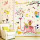 卡通儿童房宝宝长颈鹿身高墙贴纸卧室身高贴可移除墙壁纸贴画自粘