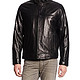 Tommy Hilfiger Men's Classic Leather Jacket with Shirt Collar男士小羊皮夹克