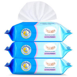 FIVERAMS 五羊 婴儿护肤柔湿巾 宝宝湿巾带盖80片/包*3包