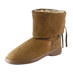 Canterbury Sheepskin Robyn系列  女款羊皮毛翻筒系带雪地靴/短筒靴 1321 Chestnut 多尺码可选