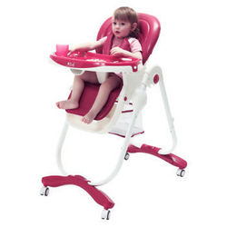 Aing 爱音 C016 新款多功能儿童餐椅  拉菲红