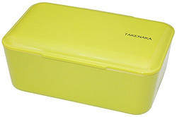 Takenaka EXPANDED SINGLE-便当宝盒 单层加大版0.9L 绿色 日本设计品
