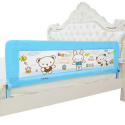 BabyBBZ 棒棒猪 儿童床护栏宝宝床挡板防夹手床护栏1.8米 浅蓝小熊(升级款) BBZ-812
