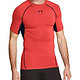 Under Armour Men's Heat Gear Short Sleeve Base Layer - Rocket Red, X-Large