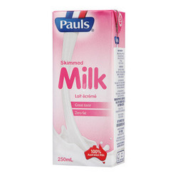 Pauls 保利 脱脂牛奶 250mL/盒