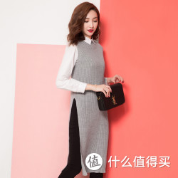 La Chapelle 拉夏贝尔 10011368 女士无袖中长款针织衫