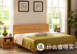 光明家具 WX3-1513-180 橡木双人床