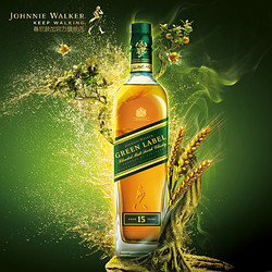 JOHNNIE WALKER 尊尼获加 绿牌调配型苏格兰威士忌 750ml