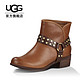 限36/37码：UGG australia 1006683 女款真皮短靴