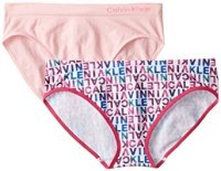 限S码，凑单品：Calvin Klein Girls' Seamless 女童内裤 2条装