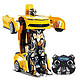 佳奇 一键遥控变形机器人变型遥控车智能金刚儿童玩具汽车 (黄蜂战神(升级款))