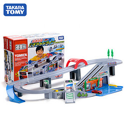 TAKARA TOMY 多美 430834CN 高速公路轨道套+8辆合金车