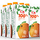 Huiyuan 汇源 100%橙汁 青春版 1L*5盒*4件+凑单品