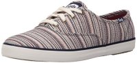 限US7码：Keds Champion Woven Stripe 女士帆布鞋