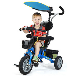 热销格灵童品牌儿童三轮车脚踏车宝宝遛溜娃神器小孩童车手推车