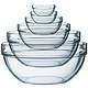 Luminarc 乐美雅 沙拉碗钢化透明玻璃碗7cm