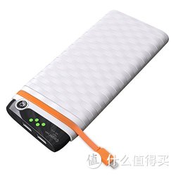 Cager 卡格尔 20000mAh QC8 双向快充 聚合物快充移动电源/充电宝 大容量 自带苹果充电线 白色