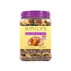 Emily's混合每日坚果干果零食无盐/盐焗味巴旦木1080g休闲食品