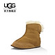 UGG BOO冬季婴儿软底羊皮毛一体领可翻两穿雪地靴 5206 CHE 0/1