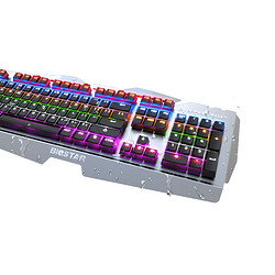 BIOSTAR/映泰 卓胜专业版 机械键盘 青轴 CF/LOL 游戏键盘 104键