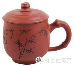 山水田间 宜兴紫砂杯 300ml 圆竹