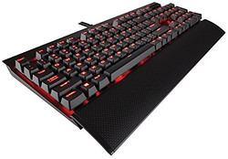 Corsair Gaming K70 LUX Mechanical Keyboard, Backlit Red LED, Cherry MX Red (CH-9101020-NA)