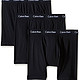 Calvin Klein Men's 3-Pack Cotton Stretch Boxer Brief 男士全面内裤 黑色 3条