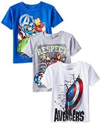 Marvel 漫威 Boys ' 3-Pack T-Shirt 男孩T恤衫 3件套