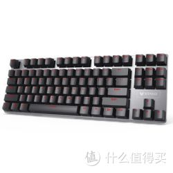 雷柏（Rapoo）V500合金版 机械键盘游戏键盘 黑色 茶轴