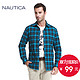 双11预告：NAUTICA 诺帝卡  ESQ W43328Q 男士长袖格子衬衫