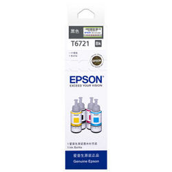 EPSON 爱普生 T6721 黑色墨水瓶（适用L101/L201/L111/L211/L301/L303/L351/L358/L551/L558/L1300）